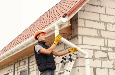 Pose et remplacement de gouttières à Klang